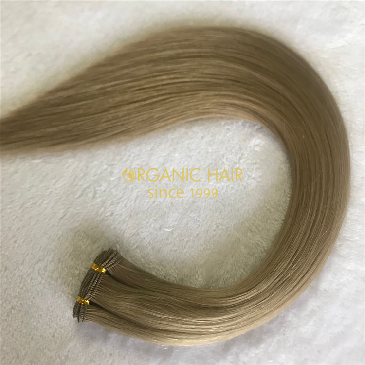 Customzied #9 best quality hand tied wefts A207